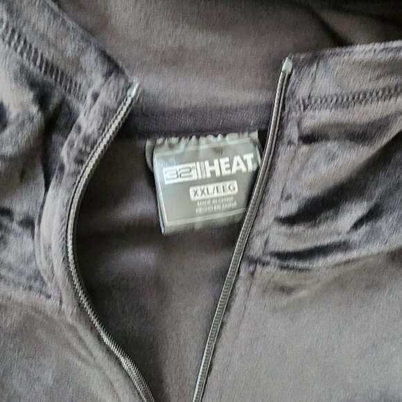 Women's Black Velour 32 Degree Heat Jogging Suit-XXL - Picture 3 of 4